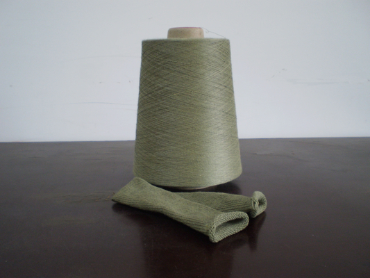 Aramid With Stainless Steel Fiber Yarn , Ne 30s/1 30s/2