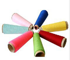 Colored 100% Ring Spun Polyester Yarn ，Dope Dyed Yarn 30s/1