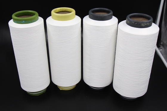Raw White DTY SIM 100% Polyester Twisted Yarn Semi - Dull 150D/144F A Grade