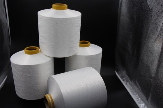 Polyester DTY Yarn For Weaving / Knitting 250D/96F , Drawn Texturing Yarn