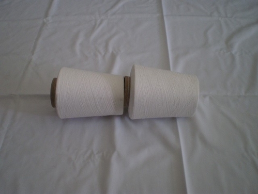 30s 100% Virgin Polyester Spun Yarn , Raw White Eco-Friendly