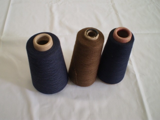 Dyed  Ring Spun Polyester Sewing Thread Yarn , High Tenacity