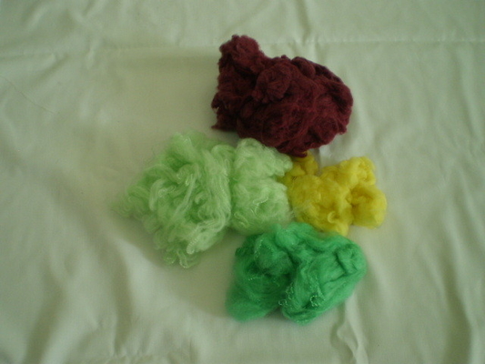 Colored PSF Polyester Staple Fiber 1.2D - 15D For Sewing Thread