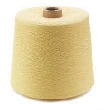 Dope Dyed Yellow Ne 35s/1 Aramid Ring Spun Yarn Anti-UV