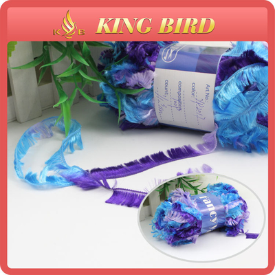 Raw or dyed Fancy Knitting Yarns With polyester / chenille knitting yarn