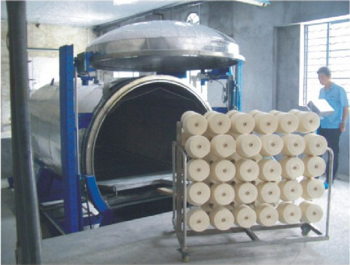 Constant Speed Vacuum Steaming Textile Spinning Machinery For Nylon Yarn