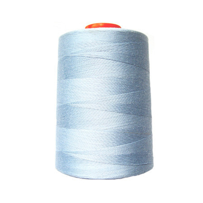 Blue / Red / White spun polyester sewing Thread , Colorful Sewing Machine Threads
