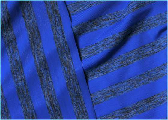 Yarn Dyed 4 Way Stretch Stripe Supplex Lycra Fabric , Polyester Nylon Spandex Blend Fabric