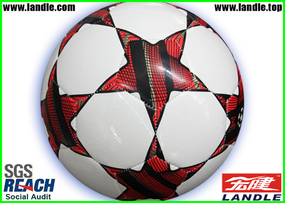 New Design Machine-Stitched Synthetic Leather Soccer Ball Standard Size and Weight