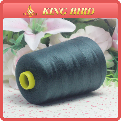 100% Spun 40S/2 Polyester Sewing Threads Deep Green for Knitting
