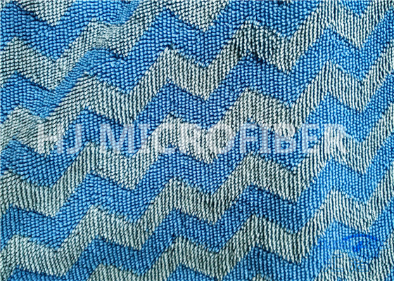 Jacquard Weave Style Twist Pile Microfiber Fabric For Mop Pads , Microfiber Cloths