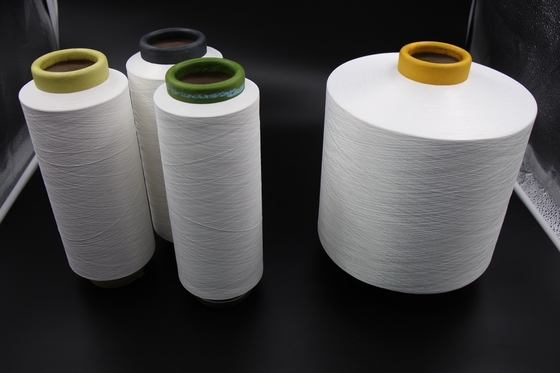 Low Shrinkage SD NIM Polyester Textured Yarn Raw White Twisted 120D/72F