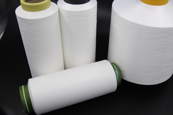 100D/144F DTY Polyester Semi - dull Yarn Slight Intermingle , Polyester Knitting Yarn