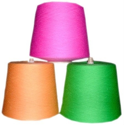 Regenerated colored dyed sewing spun  polyester texture yarn  Eco - friendly
